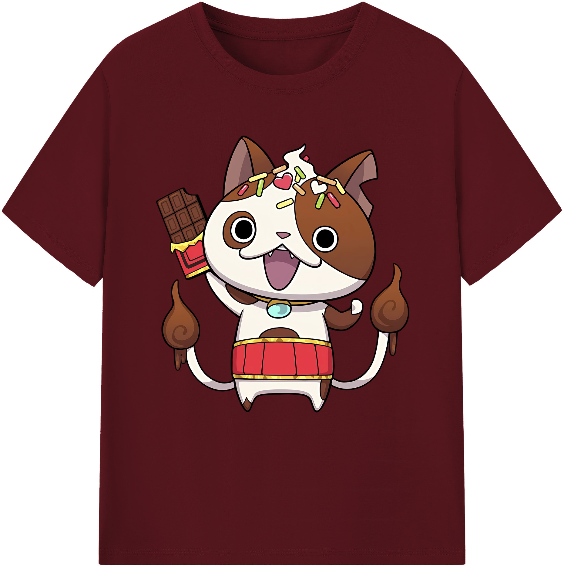 （画像用） 妖怪ウォッチ Yo-kai Watch 綿100％半袖Tシャツ（フロントプリント）